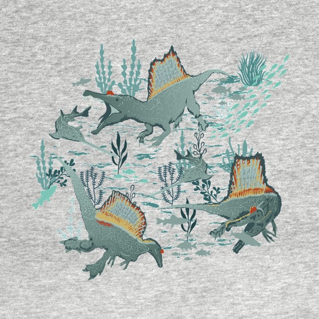 Dino Spinosaurus Underwater Life by Winkeltriple